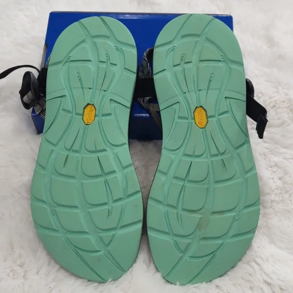 Chaco , Size W10,Black and Gray Strappy Sandals - Picture 10 of 16